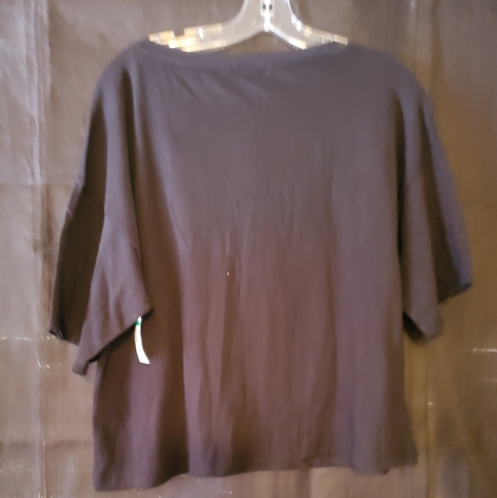 Justin Bieber Y2K Baby Tee BP Medium Black Graphic Crop Top - Picture 8 of 12